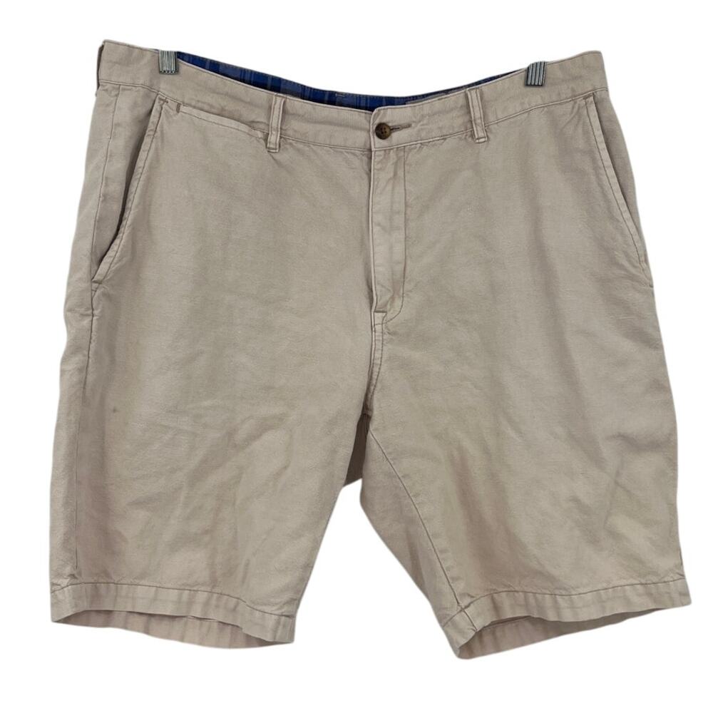 Hickey Freeman Linen Mens Shorts Sz 38 Preppy Golf Stone Old Money Resort Ivy